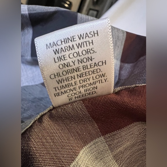 Mens XXL Croft & Barrow Quick Dry Red/Black Plaid Button Down Shirt - Picture 5 of 5